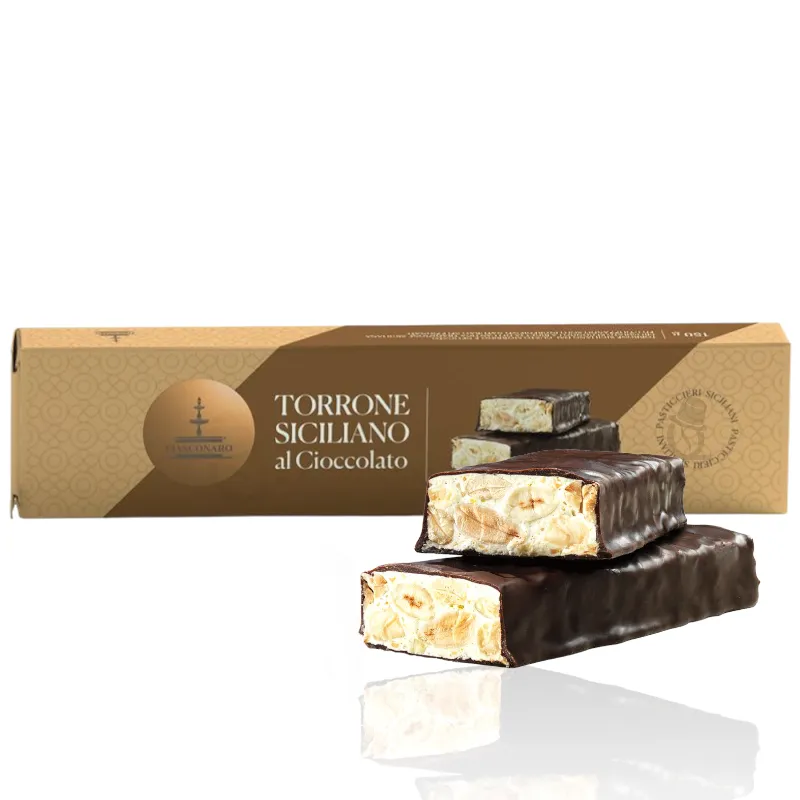 Torrone Siciliano Morbido Al Cioccolato Fondente Fiasconaro 150g