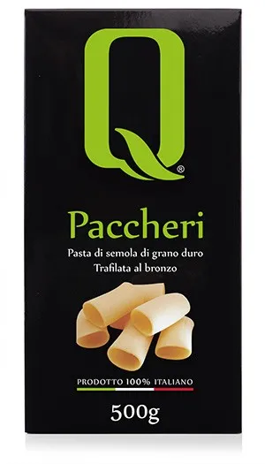 Paccheri Pasta di semola di grano duro trafila al bronzo Quattrociocchi 500g