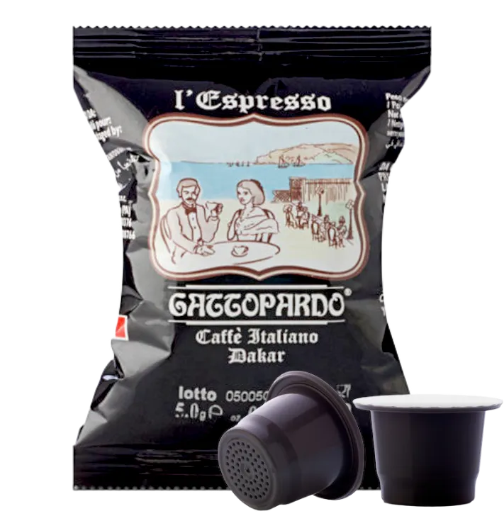 Toda Caffè Gattopardo Miscela Dakar capsule compatibili Nespresso 100