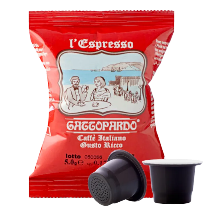 100 Capsule Toda Caffè Gattopardo Miscela Gusto Ricco compatibili Nespresso