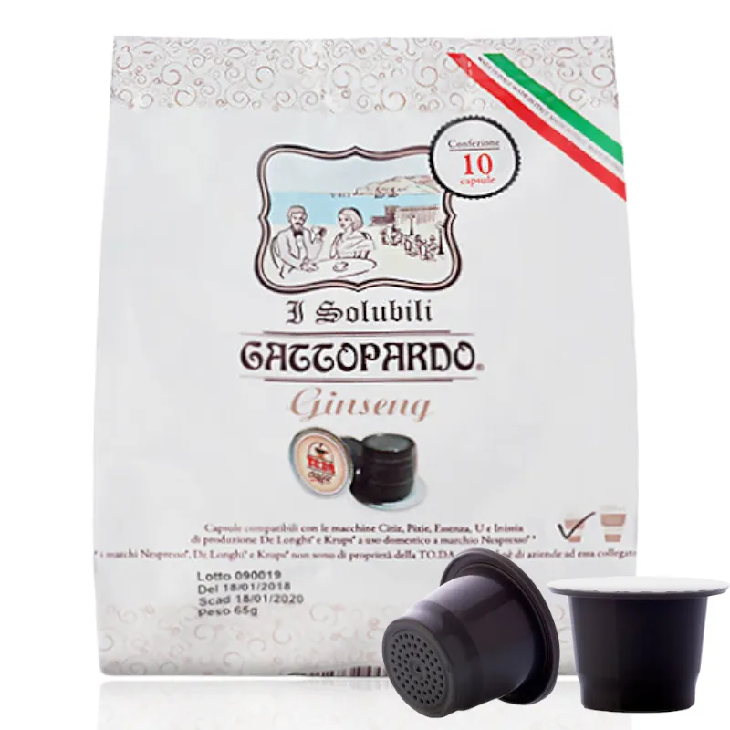 Toda GINSENG DOLCE capsule compatibili NESPRESSO Gattopardo
