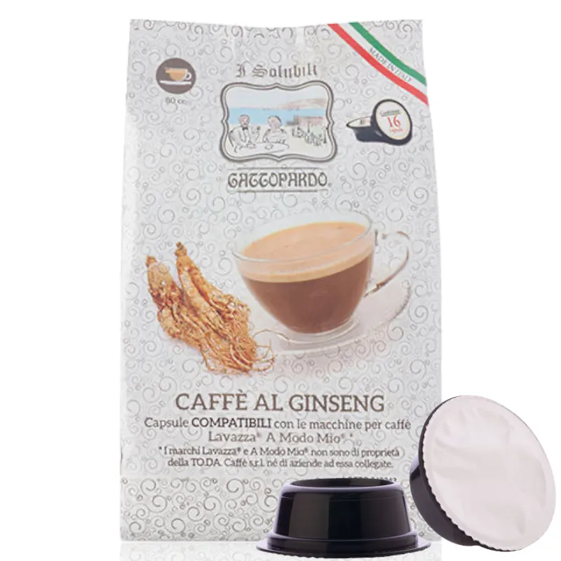 Toda Capsule GINSENG DOLCE Gattopardo compatibili LAVAZZA A MODO MIO 16pz