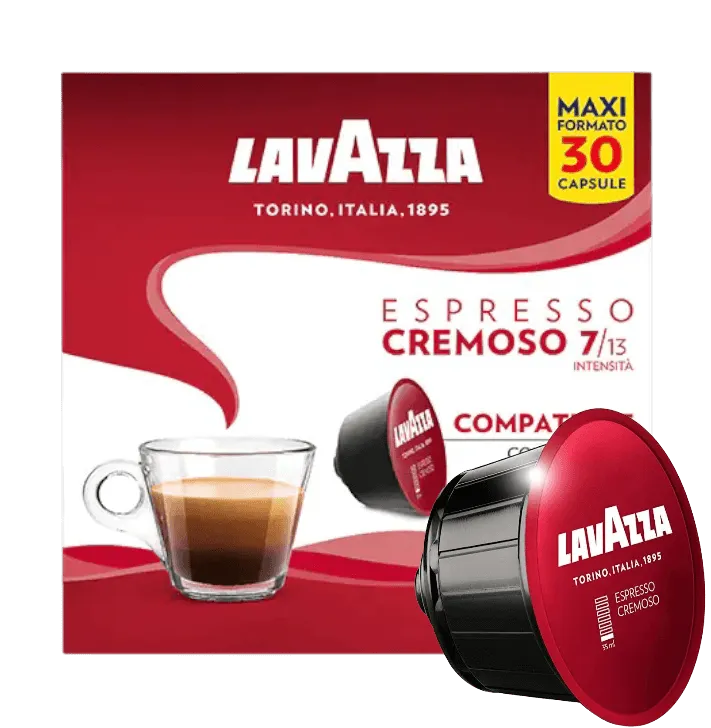 Capsule Espresso CREMOSO Lavazza compatibile Nescafé Dolce Gusto Formato 30