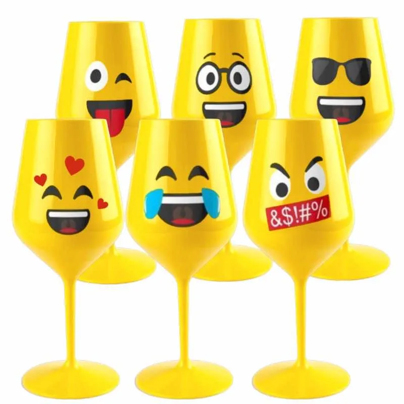 Calice Santero 958 Bicchiere Policarbonato Giallo Emoji