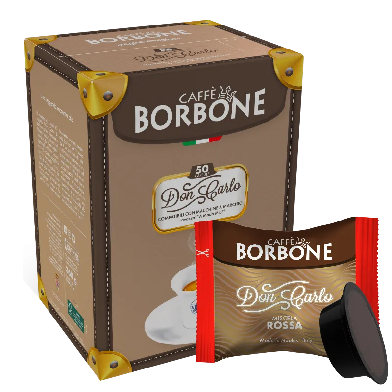 BORBONE Don Carlo Miscela ROSSA per A Modo Mio Box 50 Capsule