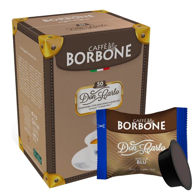 BORBONE Don Carlo Miscela BLU per A Modo Mio Box 50 Capsule
