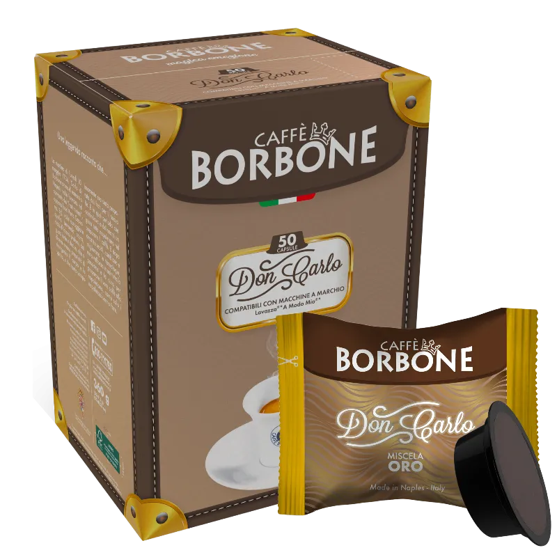 BORBONE Don Carlo Miscela ORO per A Modo Mio Box 50 Capsule