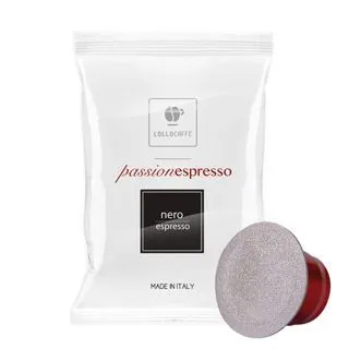 Lollo Caffè Passionespresso Miscela Nera compatibile Nespresso 100 capsule