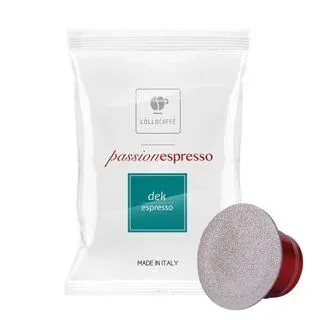 Lollo Caffè Passionespresso Miscela Dek compatibile Nespresso 100 capsule