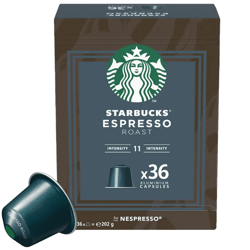 36 Capsule Starbucks Caffè Espresso Roast by Nespresso per macchine Nespresso