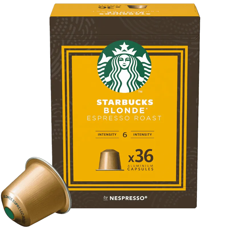 36 Capsule Starbucks Caffè Blonde Espresso Roast by Nespresso per macchine Nespresso