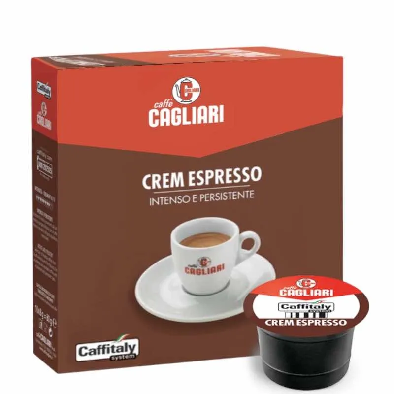 48 Capsule Miscela Crem Espresso Caffè Cagliari Caffitaly System
