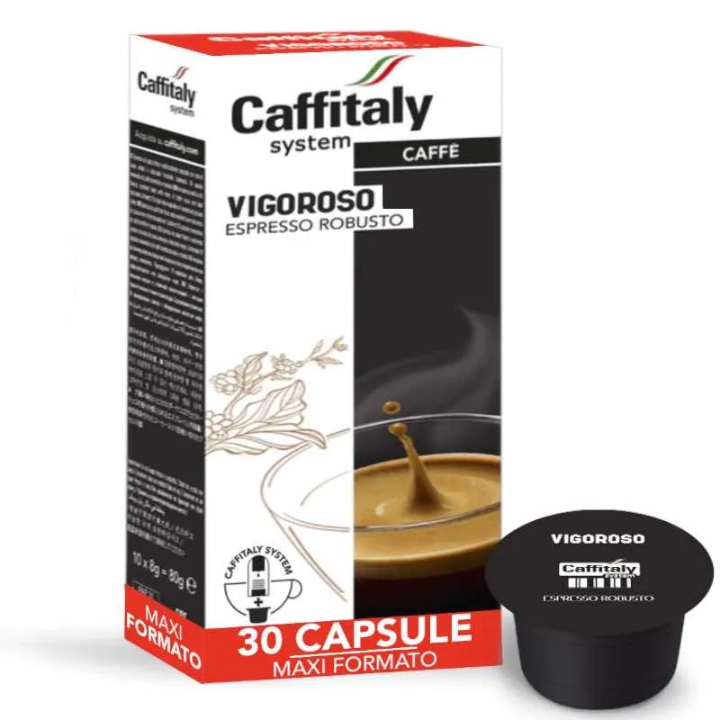 30 Capsule Caffè Vigoroso Caffitaly System Espresso Robusto
