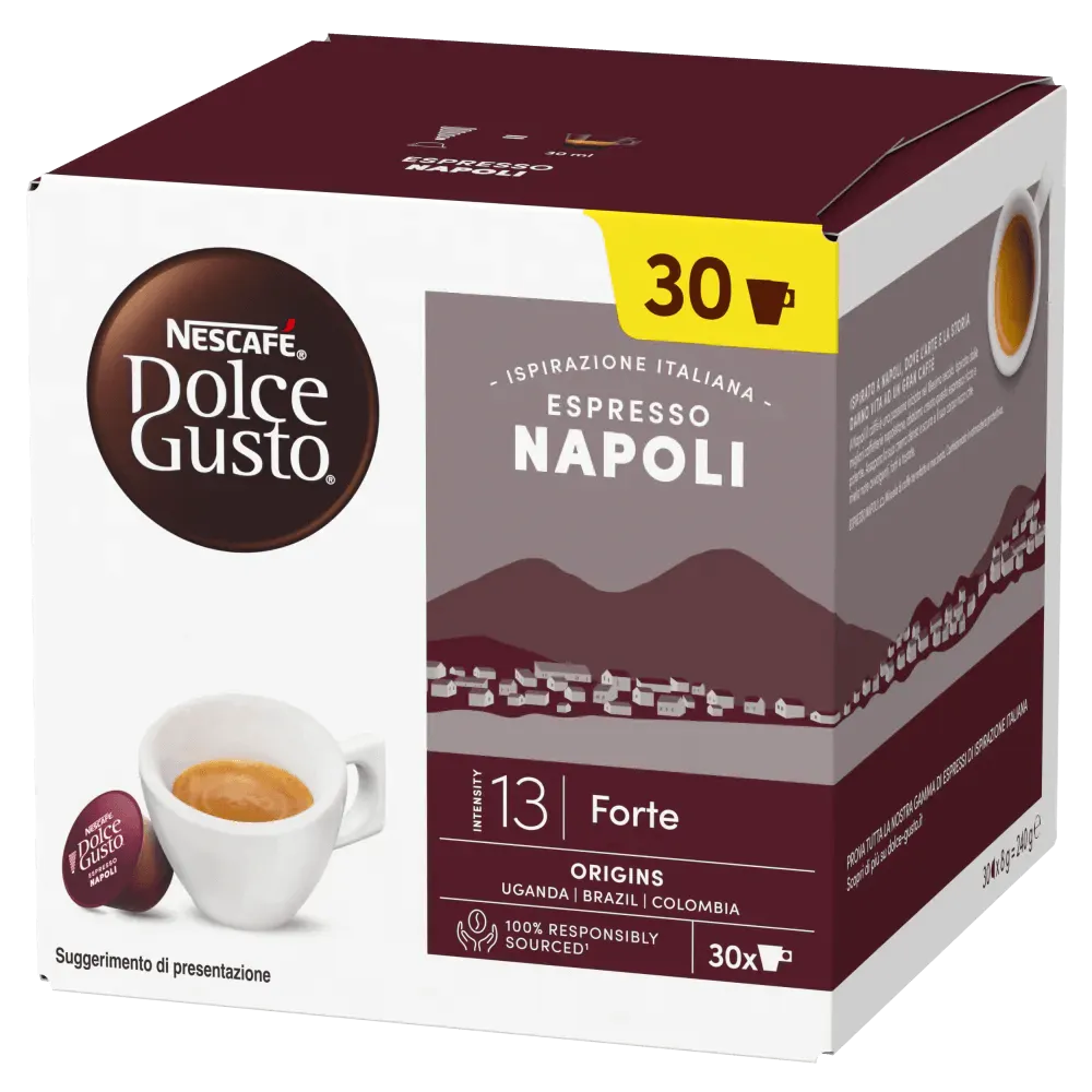 30 Capsule Caffè Nescafè Dolce Gusto Espresso NAPOLI Formato Convenienza