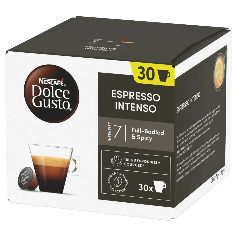 30 Capsule Caffè Nescafè Dolce Gusto Espresso INTENSO Formato Convenienza