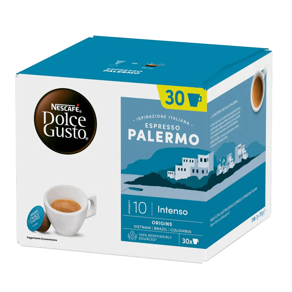 30 Capsule Caffè Nescafè Dolce Gusto PALERMO Formato Convenienza