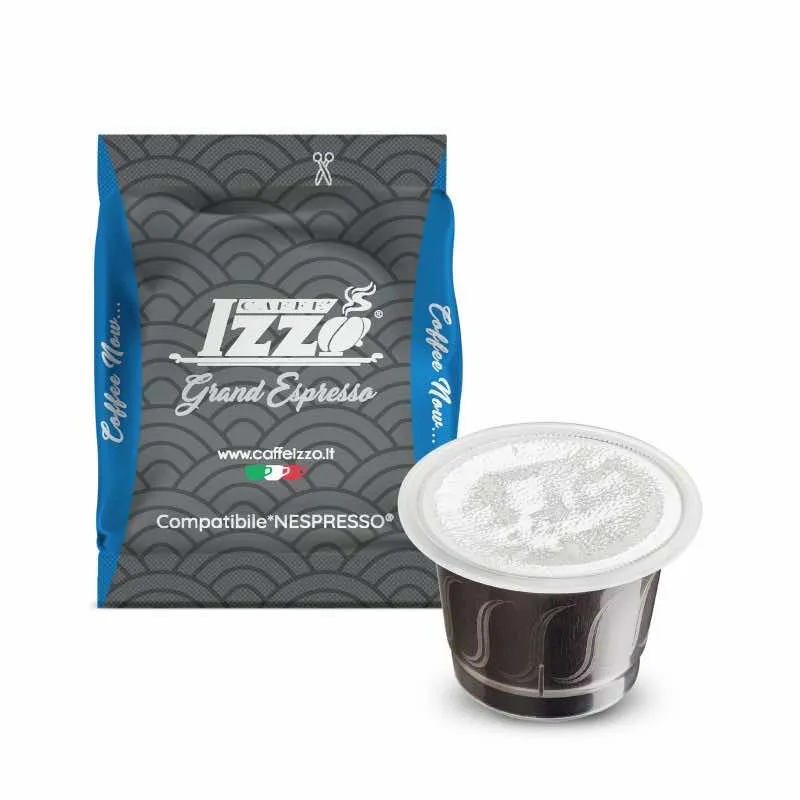 100 Capsule Izzo Caffè Miscela GRAND ESPRESSO Compatibili Nespresso