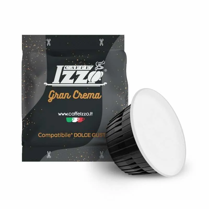 50 Capsule Izzo Caffè Miscela GRAN CREMA Compatibili NESCAFÈ DOLCE GUSTO