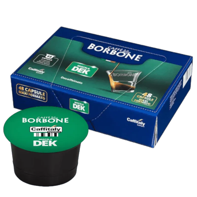 48 Capsule Originali Caffitaly System Miscela DEK Caffè Borbone