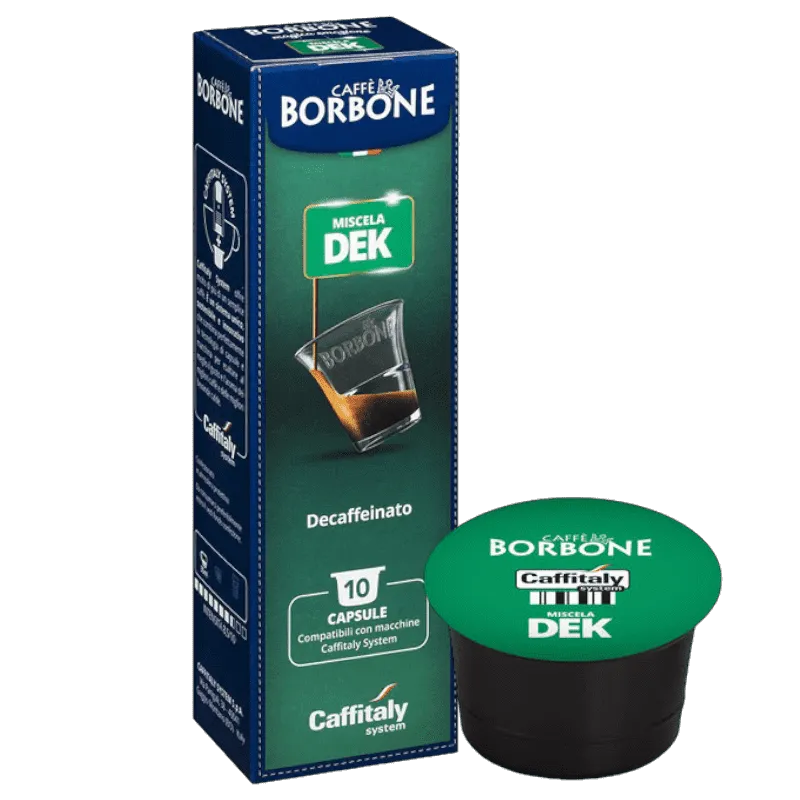 10 Capsule Originali Caffitaly System Miscela DEK Caffè Borbone