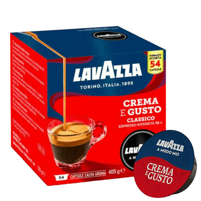 54 Capsule Caffè Lavazza A Modo Mio CREMA e GUSTO