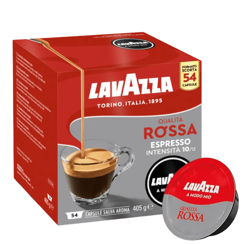 54 Capsule Caffè Lavazza A Modo Mio QUALITÀ ROSSA