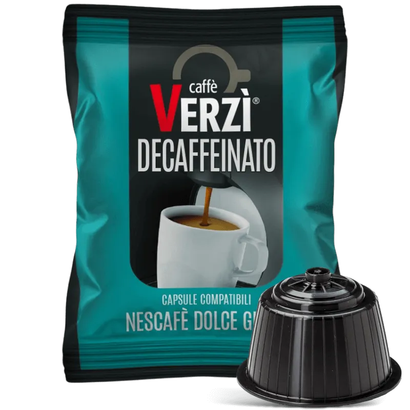 50 Capsule Caffè Verzì DECAFFEINATO compatibili DOLCE GUSTO