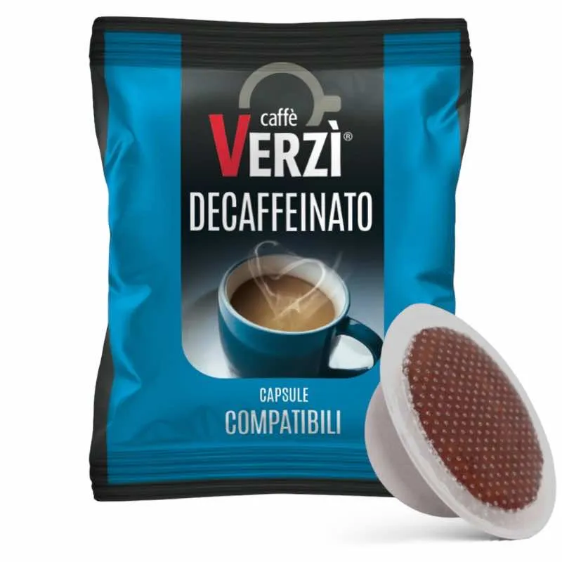 100 Capsule Caffè Verzì DECAFFEINATO compatibili BIALETTI