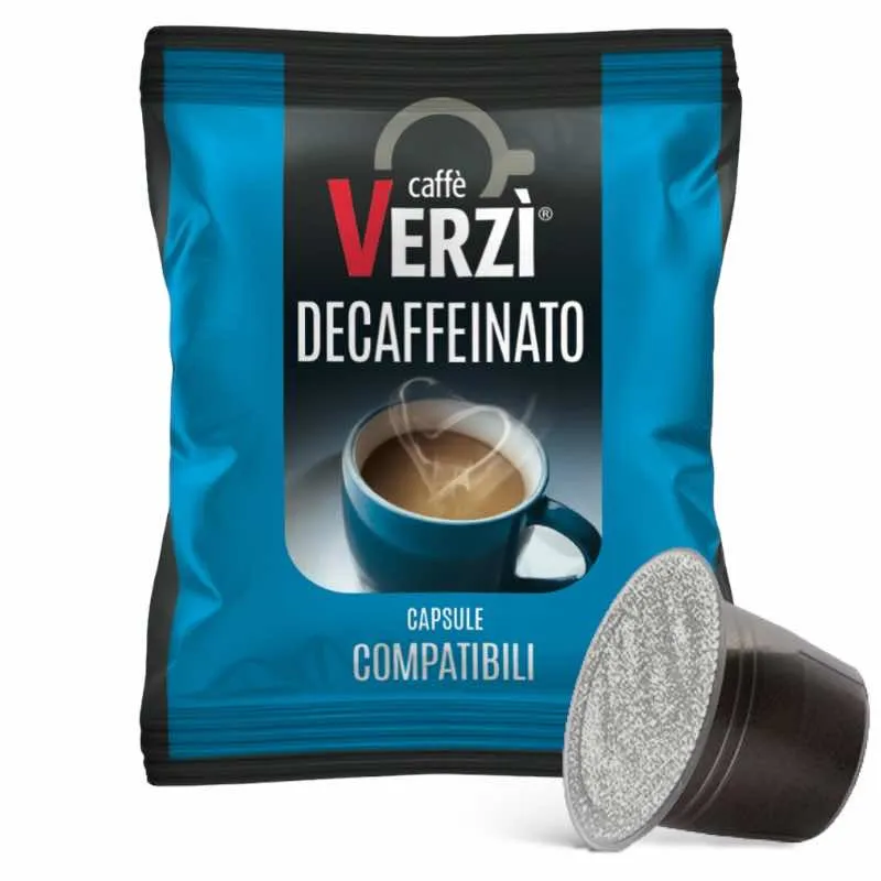 100 Capsule Caffè Verzì DECAFFEINATO compatibili Nespresso