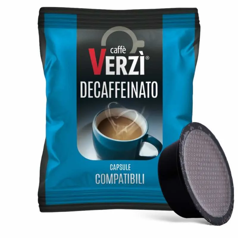 100 Capsule Caffè Verzì DECAFFEINATO compatibili Lavazza a Modo Mio