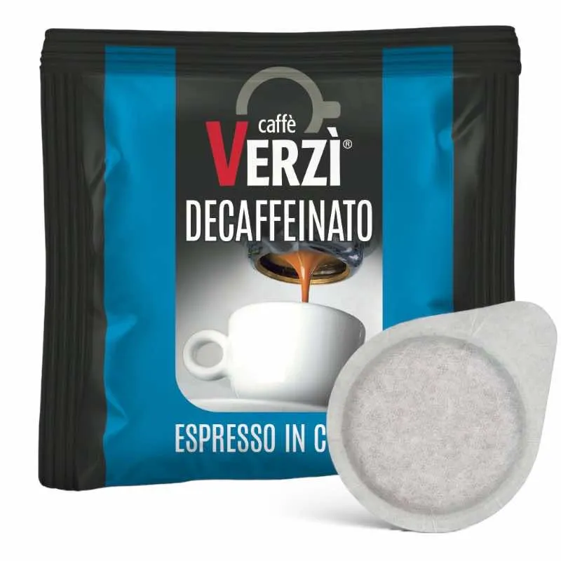 100 Cialde Compostabili Caffè Verzì Miscela DECAFFEINATO