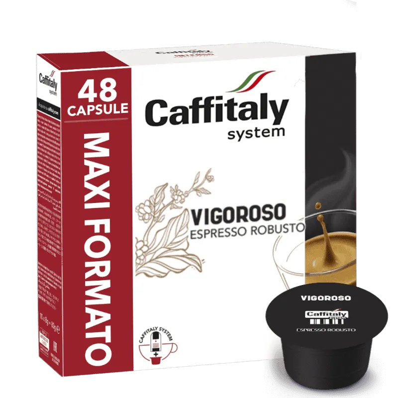 48 Capsule Caffè Vigoroso Caffitaly System Espresso Robusto