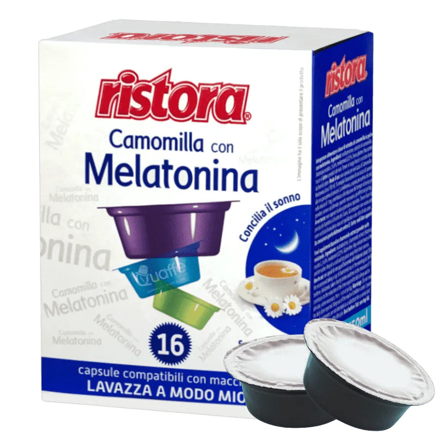 CAMOMILLA CON MELATONINA Ristora Capsule compatibili Lavazza A Modo Mio