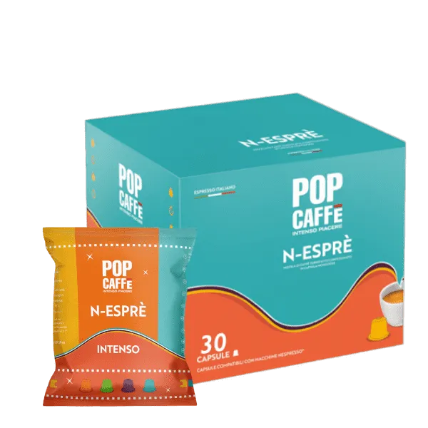 30 Capsule Naos Pop Caffè Miscela INTENSO compatibili Nespresso