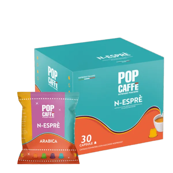 30 Capsule Naos Pop Caffè Miscela ARABICA compatibili Nespresso
