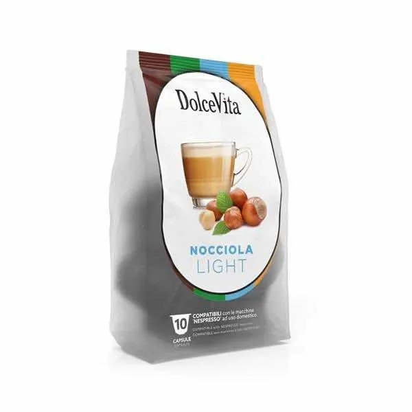16 Capsule NOCCIOLINO LIGHT Dolce Vita compatibili LAVAZZA A MODO MIO