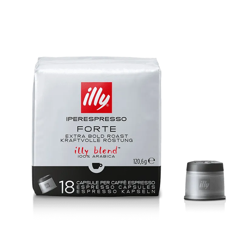 18 Capsule Caffè ILLY NERA Iperespresso tostato FORTE