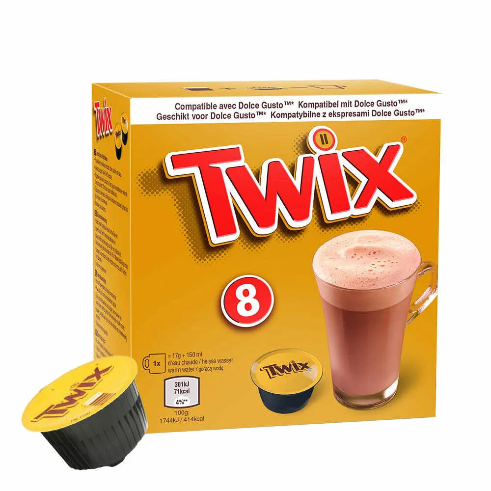 8 Capsule TWIX compatibili con sistema NESCAFÉ Dolce Gusto