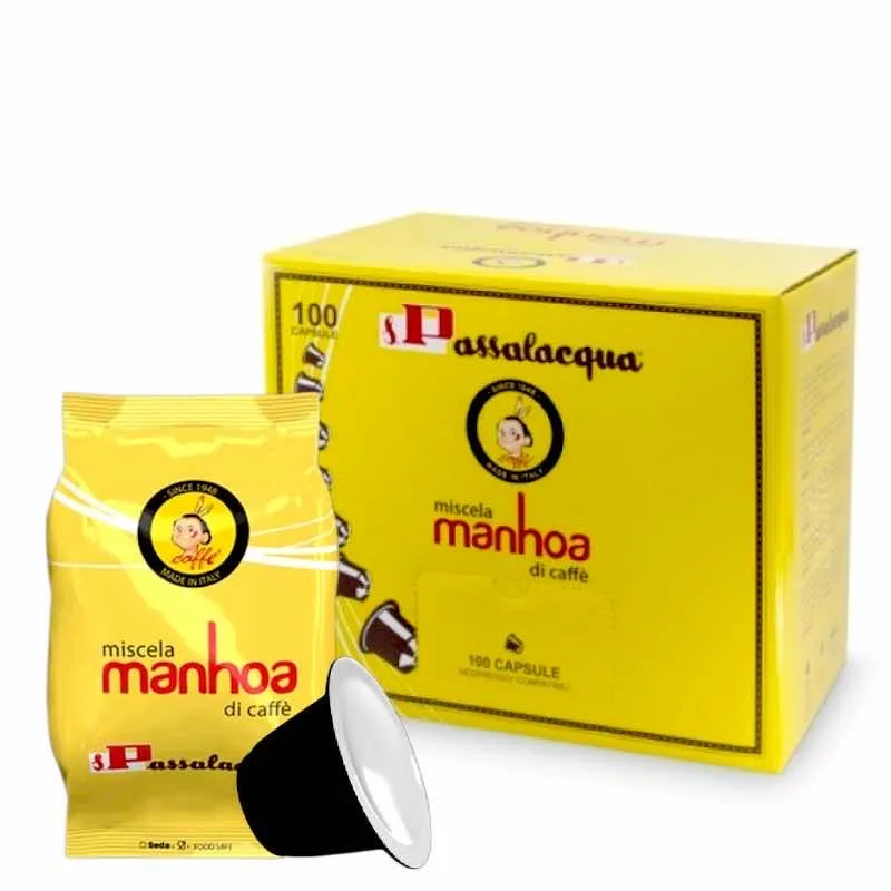 100 Capsule Caffè Passalacqua compatibili Nespresso MANHOA