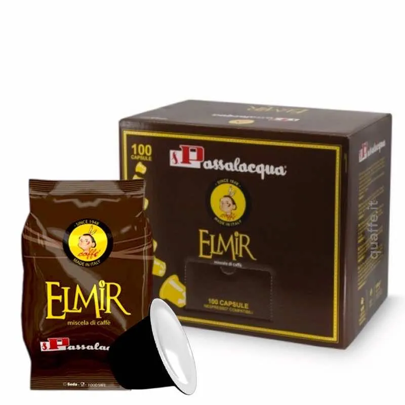 100 Capsule Caffè Passalacqua compatibili Nespresso ELMIR