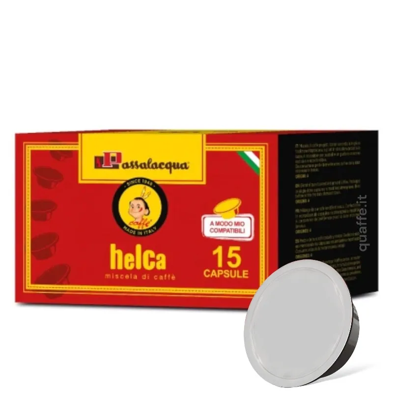 15 Capsule Caffè Passalacqua Compatibili Lavazza a Modo Mio Miscela HELCA