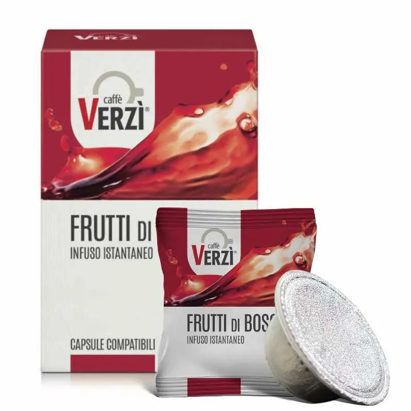 50 Capsule FRUTTI DI BOSCO Caffè Verzì compatibili Bialetti