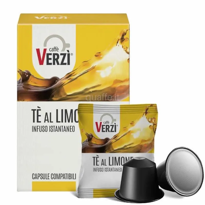 50 Capsule TE AL LIMONE Caffè Verzì compatibili Nespresso