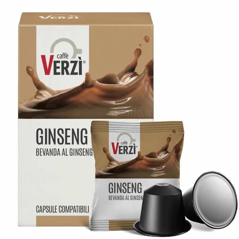 50 Capsule GINSENG Caffè Verzì compatibili Nespresso
