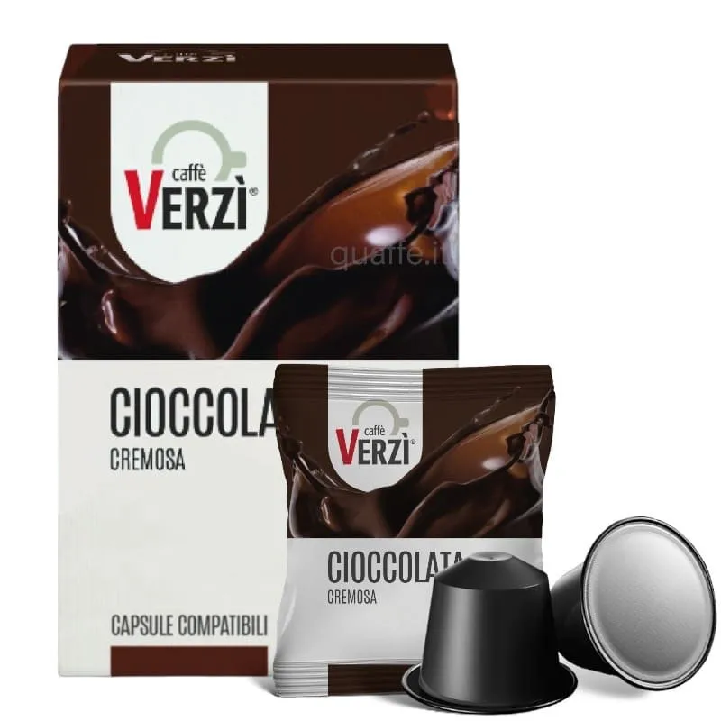 50 Capsule CIOCCOLATO Caffè Verzì Compatibili Nespresso