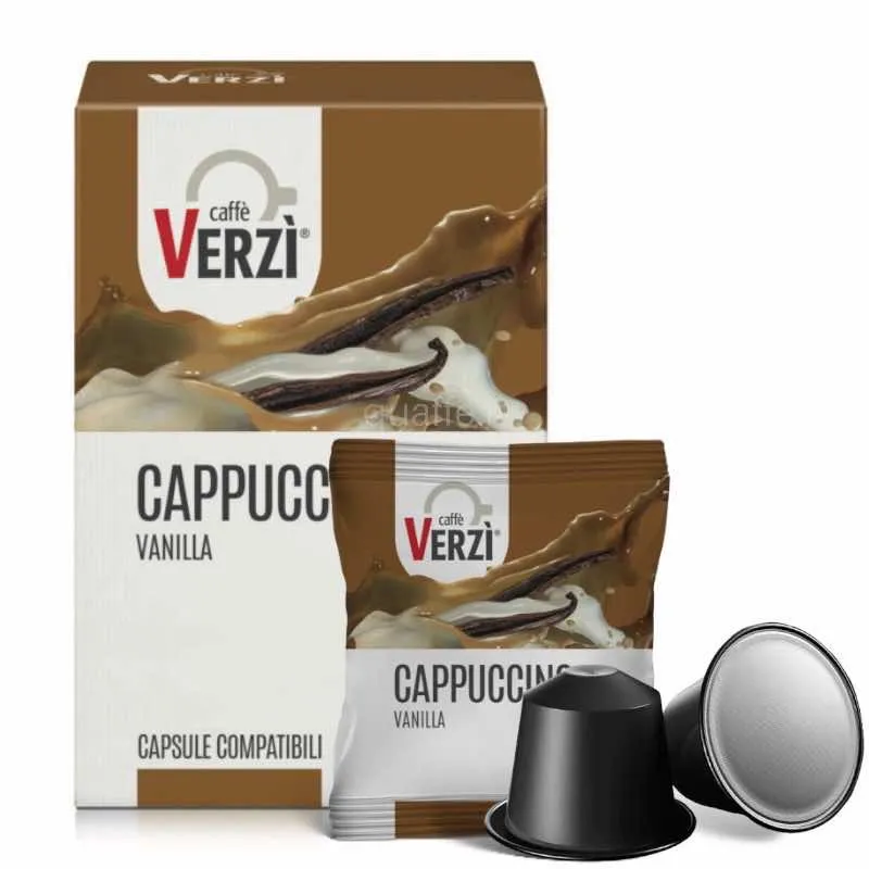 50 Capsule CAPPUCCINO ALLA VANIGLIA Caffè Verzì Compatibili Nespresso