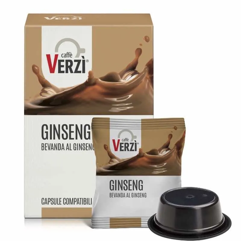 50 Capsule GINSENG Caffè Verzì compatibili Lavazza a Modo Mio