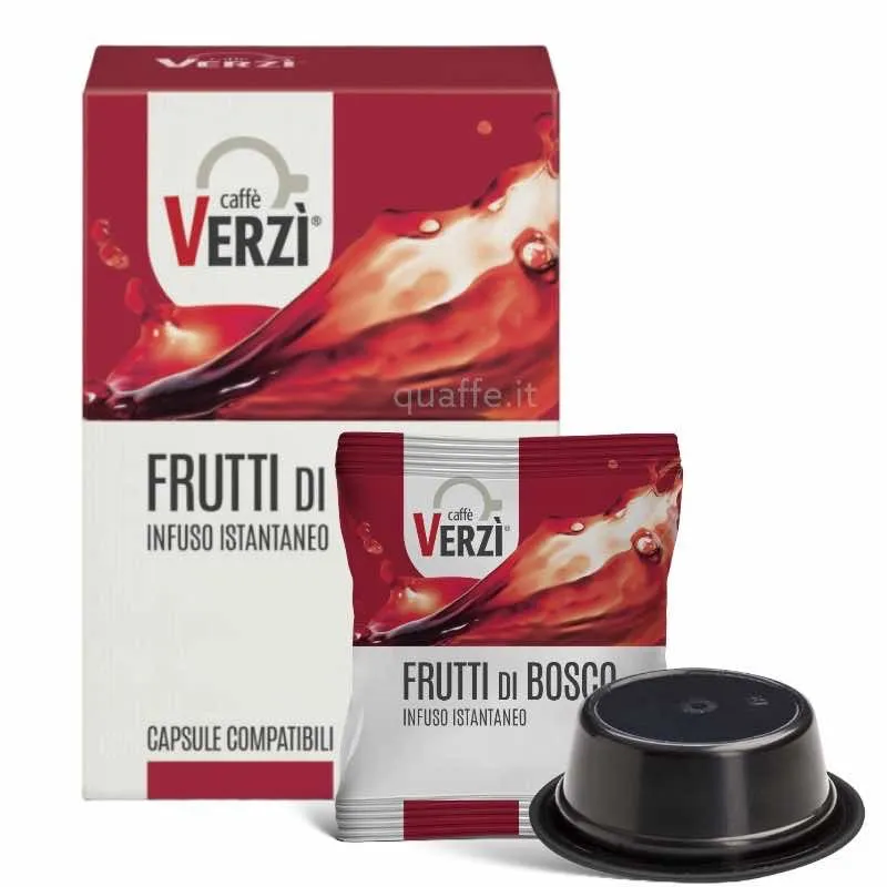 50 Capsule TE FRUTTI DI BOSCO Caffè Verzì compatibili Lavazza a Modo Mio