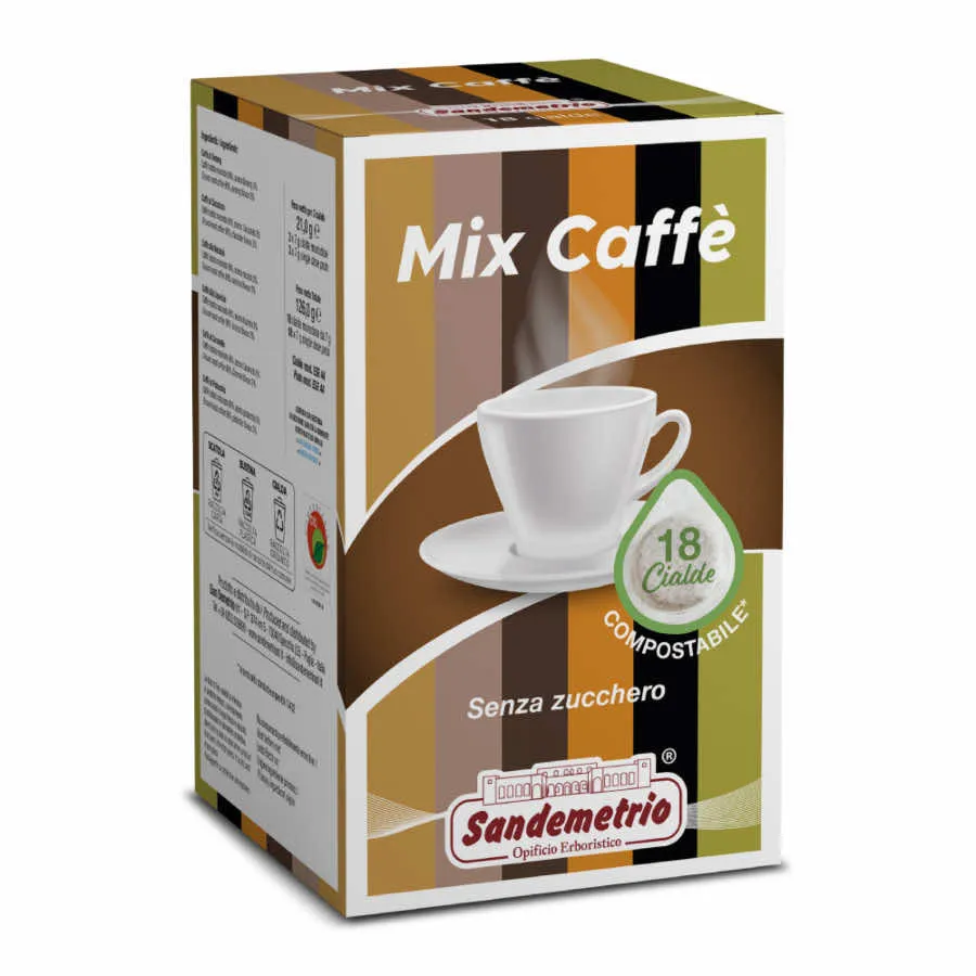 Mix Caffè Aromatizzati Sandemetrio 18 Cialde Ese 44 Filtro Carta