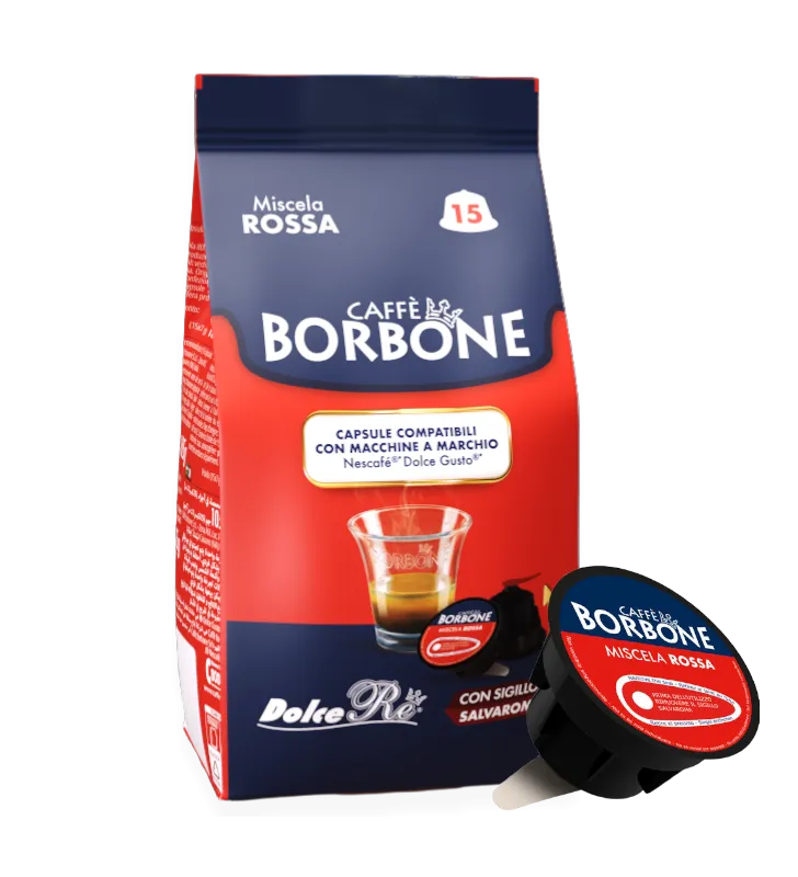 15 Capsule Caffè Borbone Dolce Gusto RED - Miscela Dolce King Forte